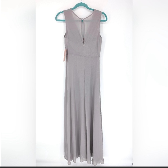 Anthropologie BHLDN Capulet Gown Dress Grey Dusty Lavender Formal Bridal NWT - Picture 3 of 8